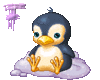 GIF animado (29026) Letra f pinguino