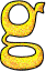 GIF animado (25399) Letra g amarilla