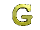GIF animado (25535) Letra g amarilla girando