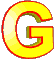 GIF animado (25720) Letra g amarilla roja