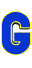 GIF animado (27600) Letra g azul