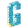 GIF animado (27626) Letra g azul