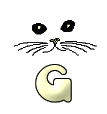 GIF animado (29828) Letra g bigotes gato