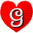 GIF animado (26928) Letra g corazon latiendo
