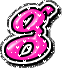 GIF animado (26541) Letra g corazoncitos rosas
