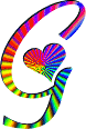 GIF animado (26779) Letra g corazones colores