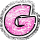 GIF animado (26995) Letra g corazones rosa