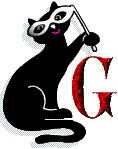 GIF animado (29881) Letra g gatita