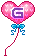 GIF animado (27083) Letra g globos romanticos