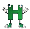 GIF animado (24557) Letra h