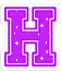 GIF animado (24558) Letra h