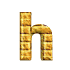 GIF animado (25857) Letra h amarilla ladrillo