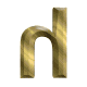 GIF animado (26009) Letra h amarilla metal dorada