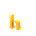 GIF animado (25747) Letra h amarilla saltando