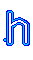 GIF animado (27424) Letra h azul