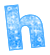 GIF animado (27521) Letra h azul