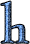 GIF animado (27714) Letra h azul