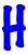 GIF animado (27947) Letra h azul