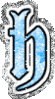 GIF animado (28306) Letra h azul