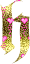 GIF animado (26806) Letra h corazones oro