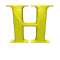 GIF animado (25452) Letra h d amarilla