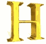 GIF animado (26111) Letra h oro