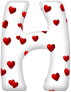 GIF animado (27214) Letra h romantica corazones