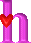 GIF animado (27329) Letra h rosa corazon