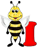 GIF animado (28598) Letra i abeja