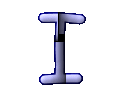 GIF animado (27817) Letra i azul