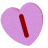 GIF animado (26745) Letra i corazon caramelo