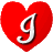 GIF animado (26930) Letra i corazon latiendo