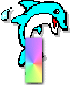 GIF animado (29345) Letra i delfin