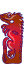 GIF animado (29734) Letra i forma animal rojo