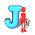 GIF animado (24620) Letra j