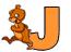 GIF animado (28778) Letra j ardillas