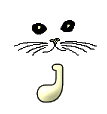 GIF animado (29831) Letra j bigotes gato