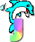 GIF animado (29346) Letra j delfin