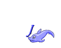 GIF animado (29437) Letra j delfin