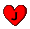 GIF animado (27138) Letra j mini corazon