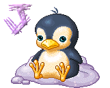 GIF animado (29030) Letra j pinguino