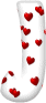 GIF animado (27216) Letra j romantica corazones