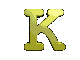 GIF animado (25539) Letra k amarilla girando