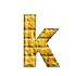 GIF animado (25860) Letra k amarilla ladrillo