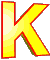 GIF animado (25724) Letra k amarilla roja