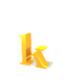 GIF animado (25750) Letra k amarilla saltando
