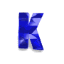 GIF animado (27578) Letra k azul