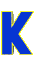 GIF animado (27604) Letra k azul