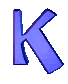 GIF animado (27691) Letra k azul