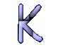 GIF animado (27819) Letra k azul